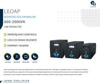 TESCOM LEO600AP 600VA 1X12V/7AH Lıne Interactıve Ups 900020309 - 5